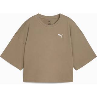 Puma Puma Brown Womens Oversized Wardrobe Short T-Shirt