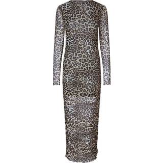Modström GwenMD slim print dress - Leo leo print - L - Kjole