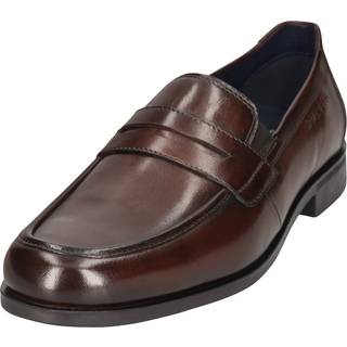 bugatti Herren Loafer braun Glattleder