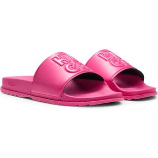 HUGO HUGO Pink Rubber Logo Sliders