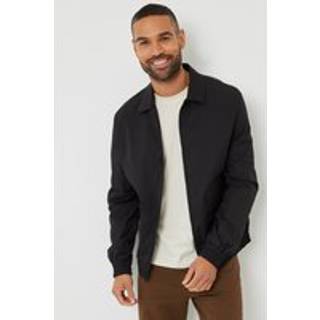 Threadbare Threadbare Black Patch Pocket Collared Zip-Through Jacket
