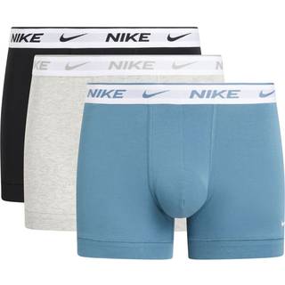 Nike Everyday Cotton Stretch Trunk Boxer Shorts 3 Pack Men - Beige, Black, Size L - beige