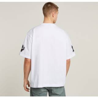 Barcode Boxy T-Shirt - White - Men
