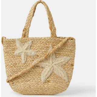 Accessorize Broderet Søstjerne Jute Mulepose TaskeEn