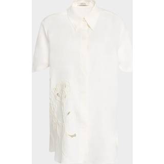 Dorothee Schumacher Embroidered Beauty linen shirt - white - S