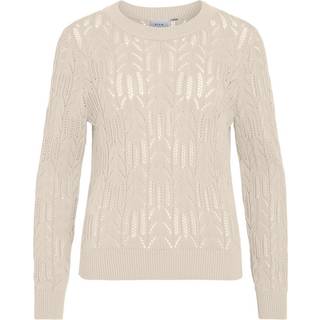 VILA dame strik VICOTTI - Birch - XS