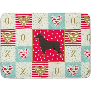"""" Caroline's Treasures Rottweiler Love Machine Washing Memory Foam Mat Doormats Multicolor """"
