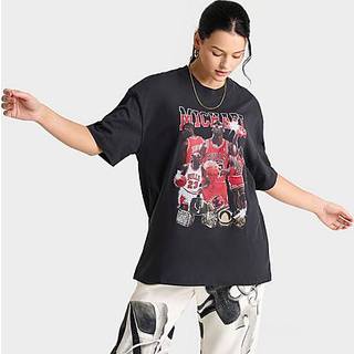 Oversized Jordan-T-shirt med korte ærmer og grafik til kvinder - sort - M (EU 40-42)
