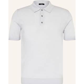 Reiss Reiss Iced Blue Manor Merino Wool Short-Sleeve Polo Shirt