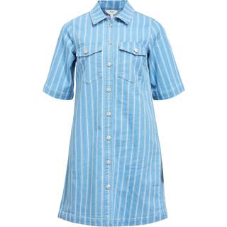 Stribet Denimkjole