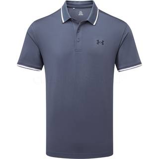 Under Armour Playoff 3.0 Rib Men's Polo Downpour Gray / Prime Pink / Midnight Navy L