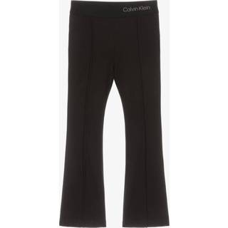 Flared Punto Milano Trousers - Black - 4