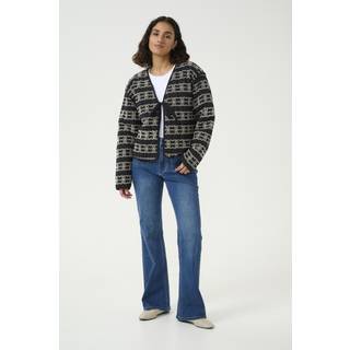 Kaffe Karonia Jacket Jakker 10509824 Black / Chalk Embroidery (36)