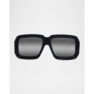 Loewe Signature mask sunglasses - black - One Size