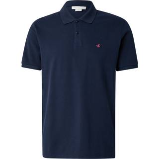 Cotton Piqué Polo Shirt - Blue - 2XL