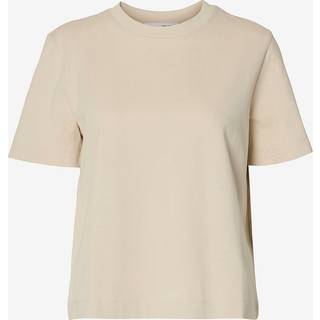 Essential Boxy T-shirt, Oatmeal, XS