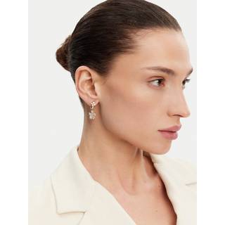 Guess UBE05105YG Glod Tone Crystal Flowers Drop Earrings - J42266