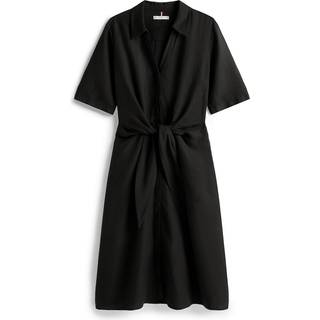 Tommy Hilfiger Relaxed Midi Hør Blend Skjortekjole38
