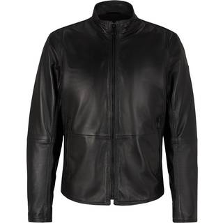 JOOP! Herren Lederjacke schwarz unifarben