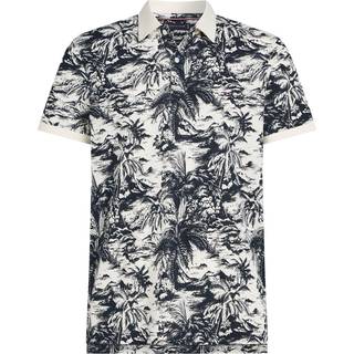 Regular Fit Tropical Print Polo Shirt