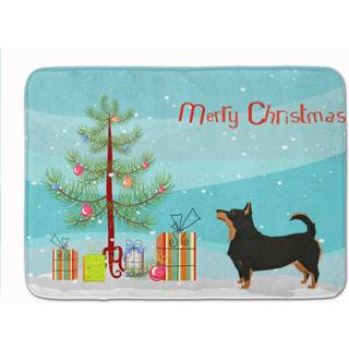 """" Caroline's Treasures Lancashire Terrier Christmas Tree Machine Washable Memory Foam Mat Doormats multicolor """"