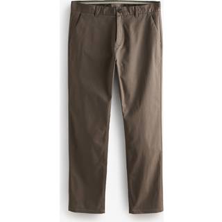 Next Truffle Brown Slim Fit Stretch Chinos Trousers