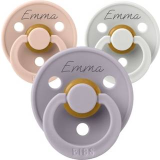 Bibs Colour, Str. 2 (6+ Mdr.), Rund - Latex, Sutter Med Navn