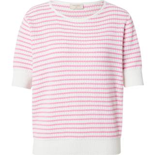 Freequent Pullover - FQDodo Hvid og Rosa Str. S Freequent.dk