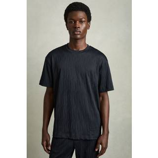 Reiss Reiss Ivan Oversized Wave-Jacquard T-shirt