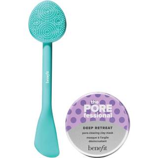 Benefit Cosmetics The POREfessional Deep Retreat Pore-clearing Kaolin Clay Mask 2,5 oz / 75 mL + The Porefessional Alt i n Mask Wand UBOKSED ST