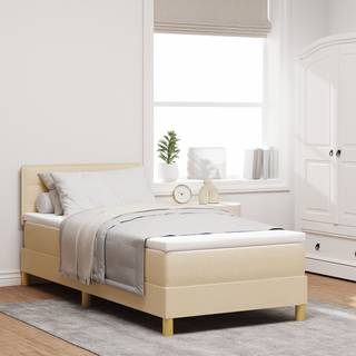 Boxmadras Med Topmadras Med Madras Creme 90 X 200 Cm Stof