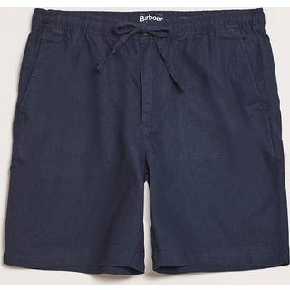 Barbour Lifestyle Cotton/Linen Relaxed Shorts Navy