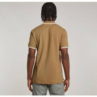 Dunda Slim Stripe Polo - Beige - Men