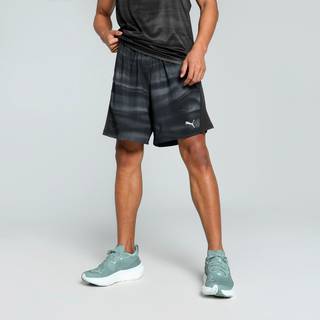 Men&#39;s Puma VELOCITY All-Over Print 7&#34; Running Shorts, Black, Size XS, Men - Black - XS