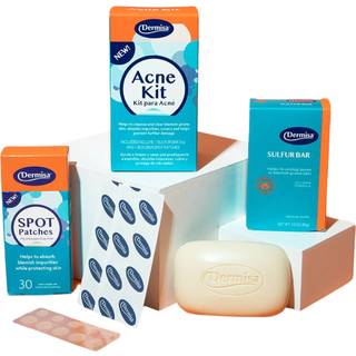 Dermisa Acne Kit - Hydrokolloide pletplastre + svovlrensestang til bumser og udbrud Hurtigtvirkende usynlig parfumefri parabenfri Indeholder 1 sv