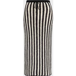 Raze nederdel - Crochet Black & White - L
