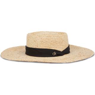 Straw Sun Hat - Grey - One Size