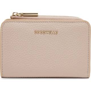 Coccinelle Metallic Soft RFID Pung beige