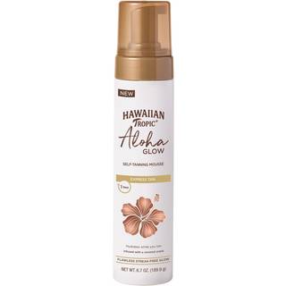 Hawaiian Tropic Aloha Glow Self Tanning Mousse Express Tan 6.7oz | Self Tanner Mousse Fake Tan Foam 1 Hour Express Sunless Tanner Sunless Tanning