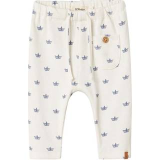 Lil Atelier Lavo Eko Loose Pants - Coconut Milk/Paper Boat