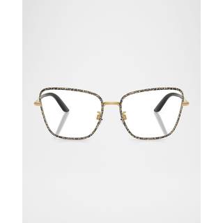 Dolce & Gabbana DG1359 1364 57 Briller Kvinder Brun - Gold Leopard Brown Print - 57mm