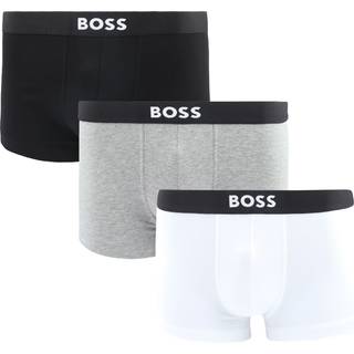 BOSS Black Herren Trunks grau,schwarz,weiß Baumwolle & Mix unifarben