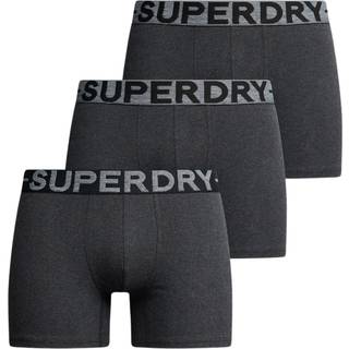 Superdry Superdry Raven Black Marl Logo Boxer Triple Pack
