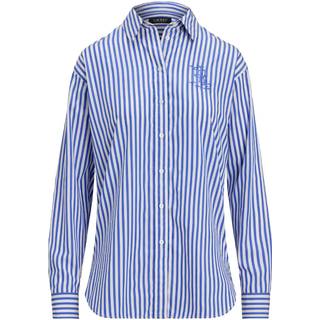 Lauren Ralph Lauren Lauren Ralph Lauren Kotta Stripe Embroidered Logo Shirt
