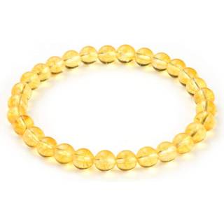 ADABELE VIRKELIG NATUR GUL CITRINE BRACELET 7 tommer Stretch Gemstone Beaded Armb?nd Chakraer Heling Crystal Stone Jewelry Women Mor Gave GB6-A27
