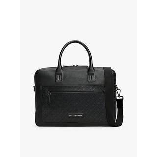 TH Monogram Pebble Grain Laptop Bag