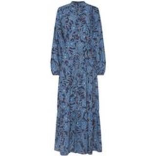 Lts Tall Navy Blue Floral Tie Waist Maxi Dress 8 Lts | Tall Women's Floral Dresses