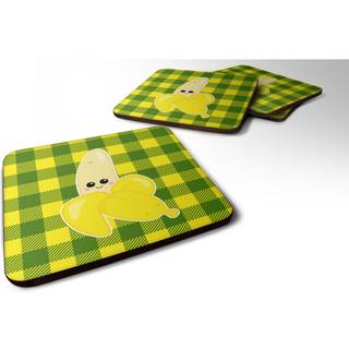 """" Caroline's Treasures Going Bananas Foam Coaster Set på 4 3,5 multicolor """"