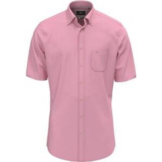 Fynch-Hatton Herren Kurzarmhemd rosa