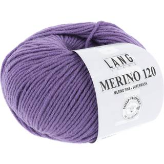 Lang Yarns Merino 120 446 Indhold: 100% Merinould Vægt/længde: 50 g = ca. 120 meter Anbefalede pinde: 3.50-4.50 mm Strikkefasthed: 10 x 10 cm = 22 m x 32 p Vask: Maskinvask 30 °C / Tåler ikke tørretumbling .